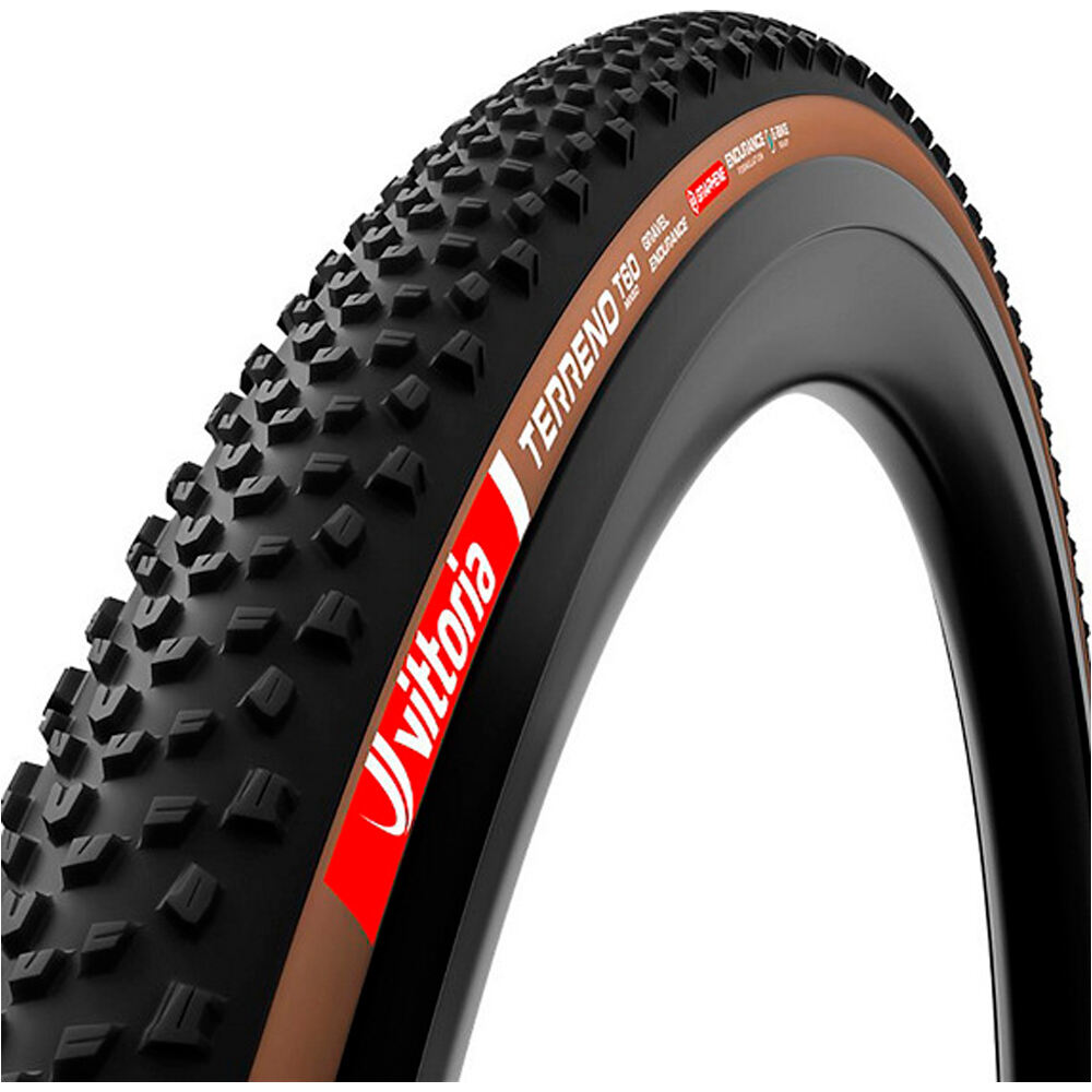 Vittoria cubiertas bicicleta paseo Tire Gravel Terreno T60 45-622/700x45c vista frontal