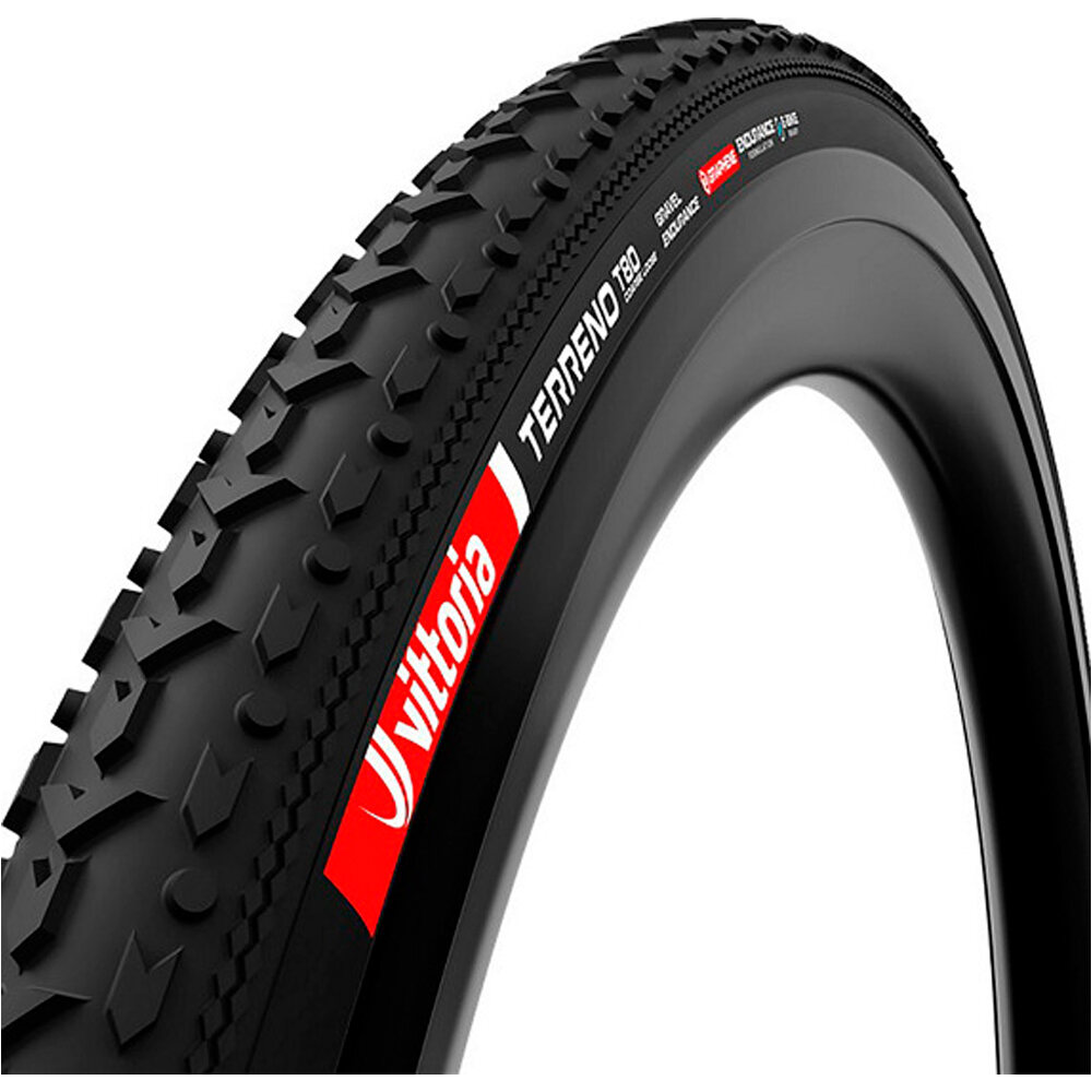 Vittoria cubiertas bicicleta paseo Tire Gravel Terreno T80 F40-622/700x40c vista frontal