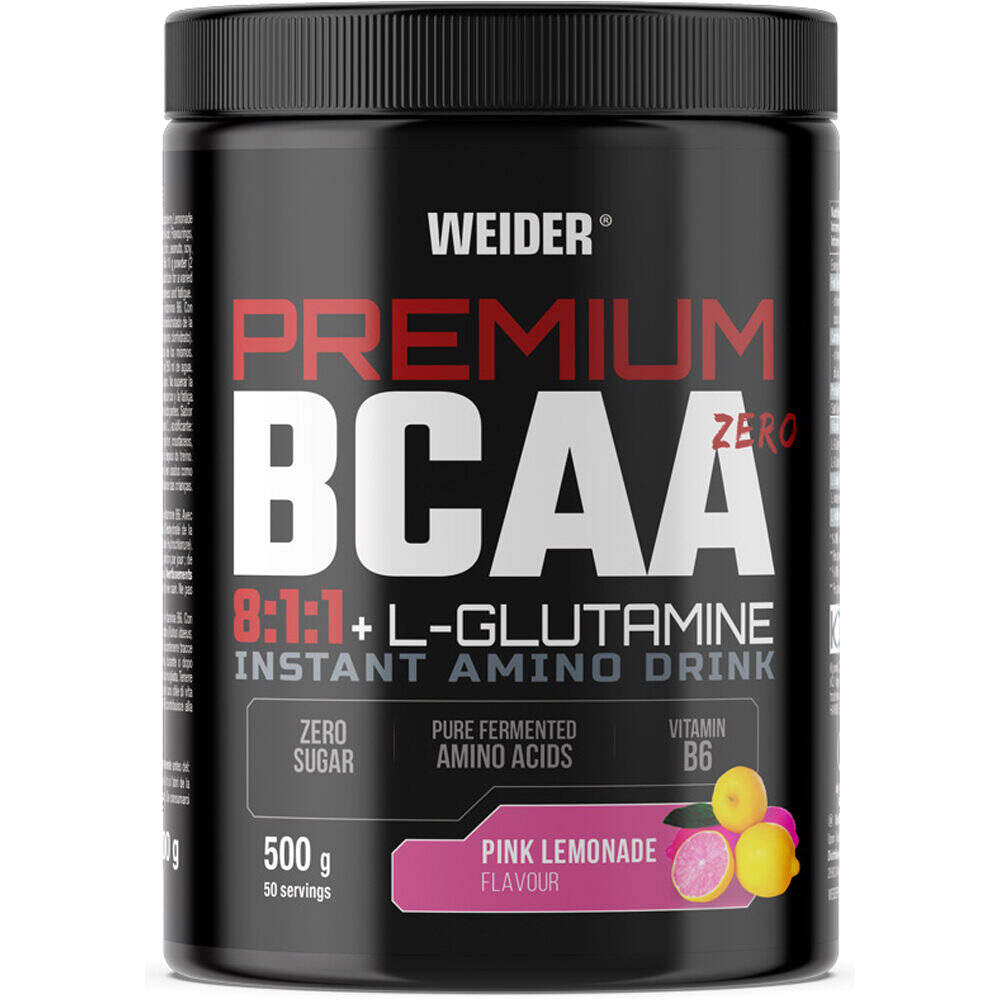 Weider Aminoacidos Premium BCAA 8:1:1 + L-GLUTAMINA vista frontal