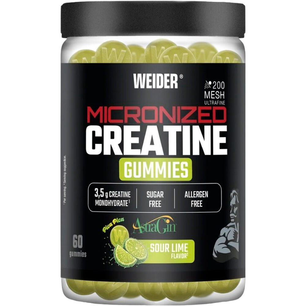 Weider Creatinas Creatine 200 Mesh  AstraGin gummie 60Gom vista frontal