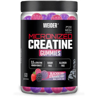 Weider Creatinas Creatine 200 Mesh gummie sabor DUAL 60gom vista frontal