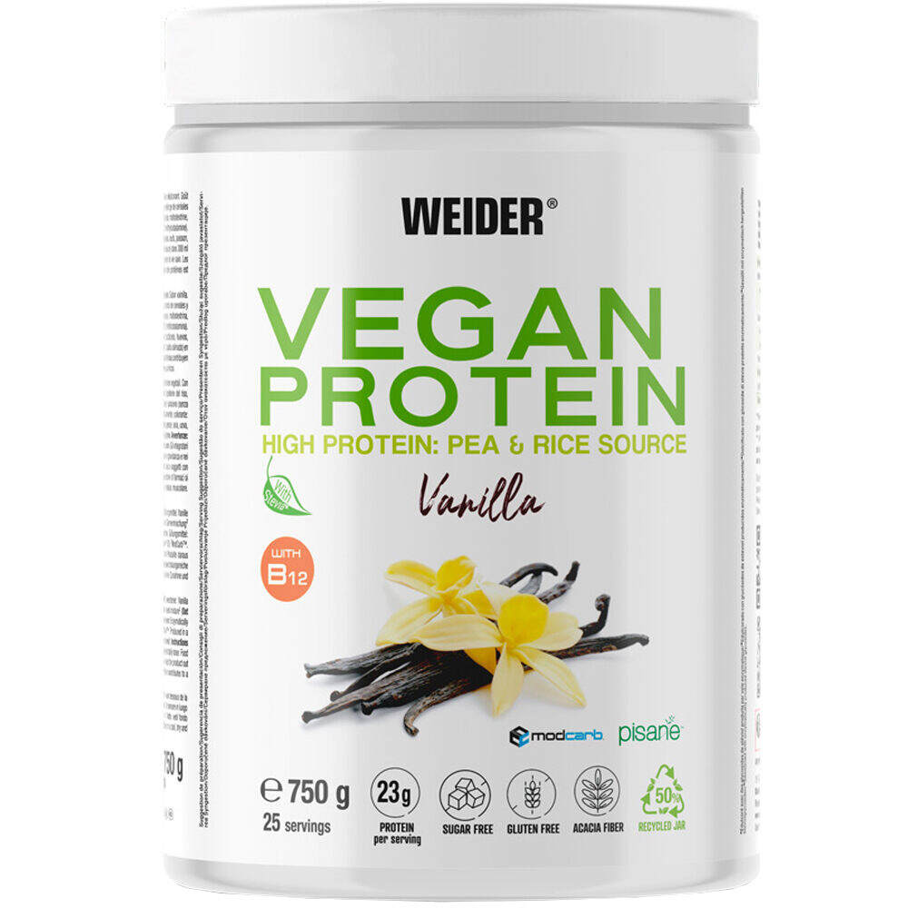 Weider Vegano VEGAN PROTEIN vista frontal
