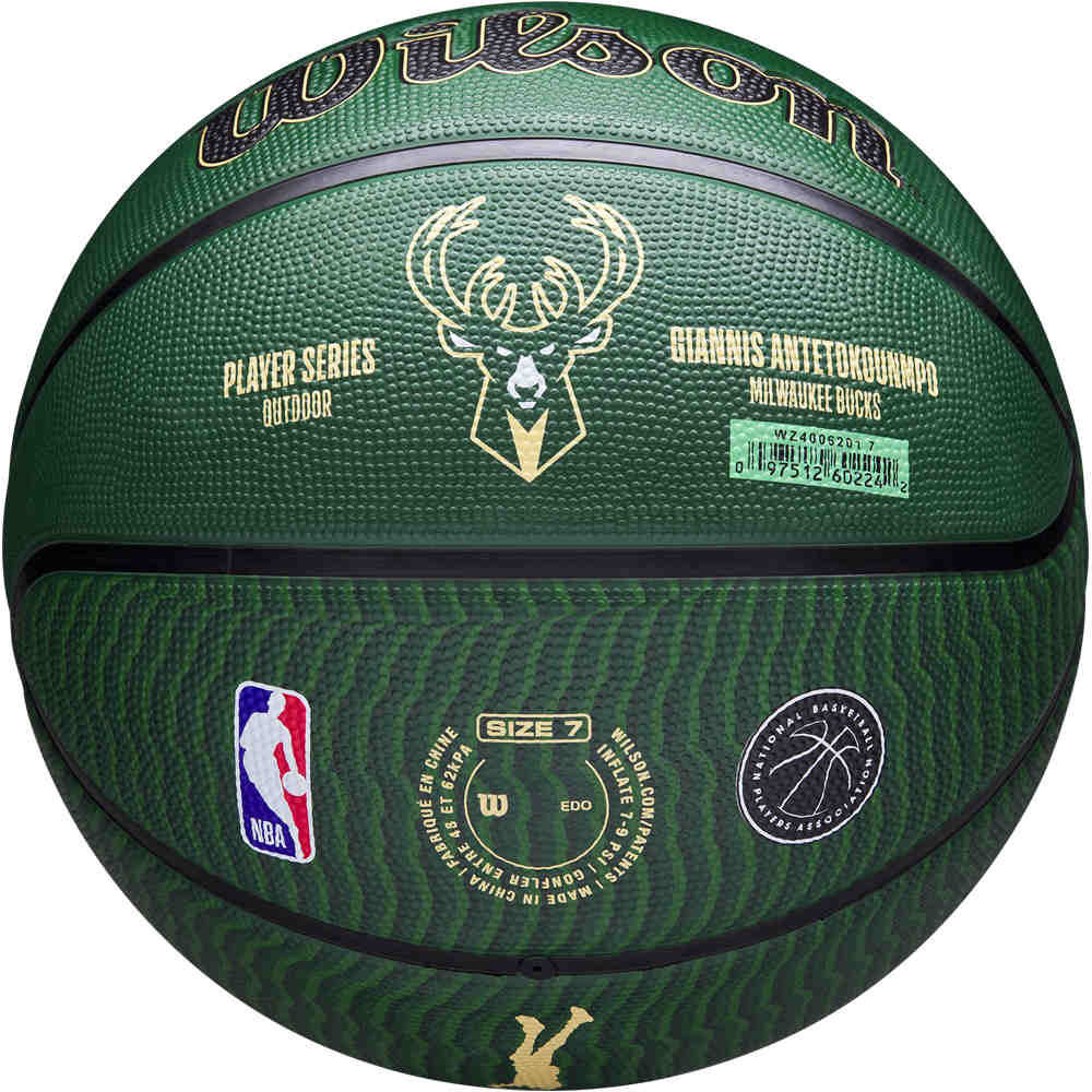 Wilson balón baloncesto NBA PLAYER ICON OUTDOOR BSKT GIANNIS 01