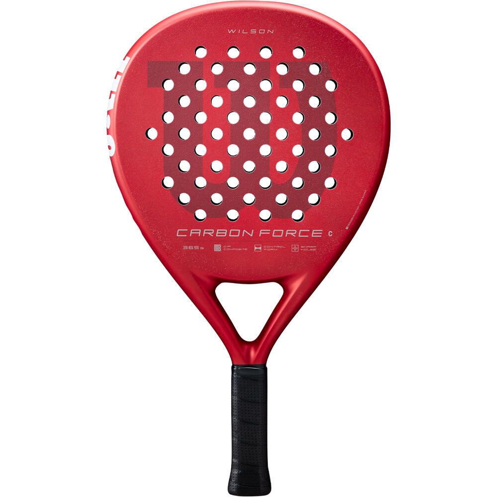 Wilson pala pádel adulto CARBON FORCE C RED vista frontal