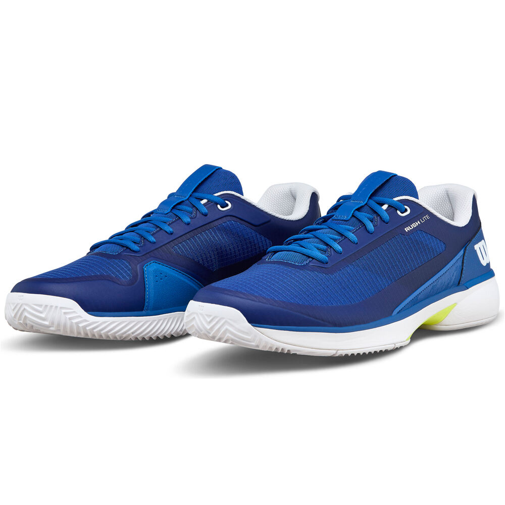 Wilson Zapatillas Tenis Hombre RUSH LITE 5 CLAY D V AZ lateral interior