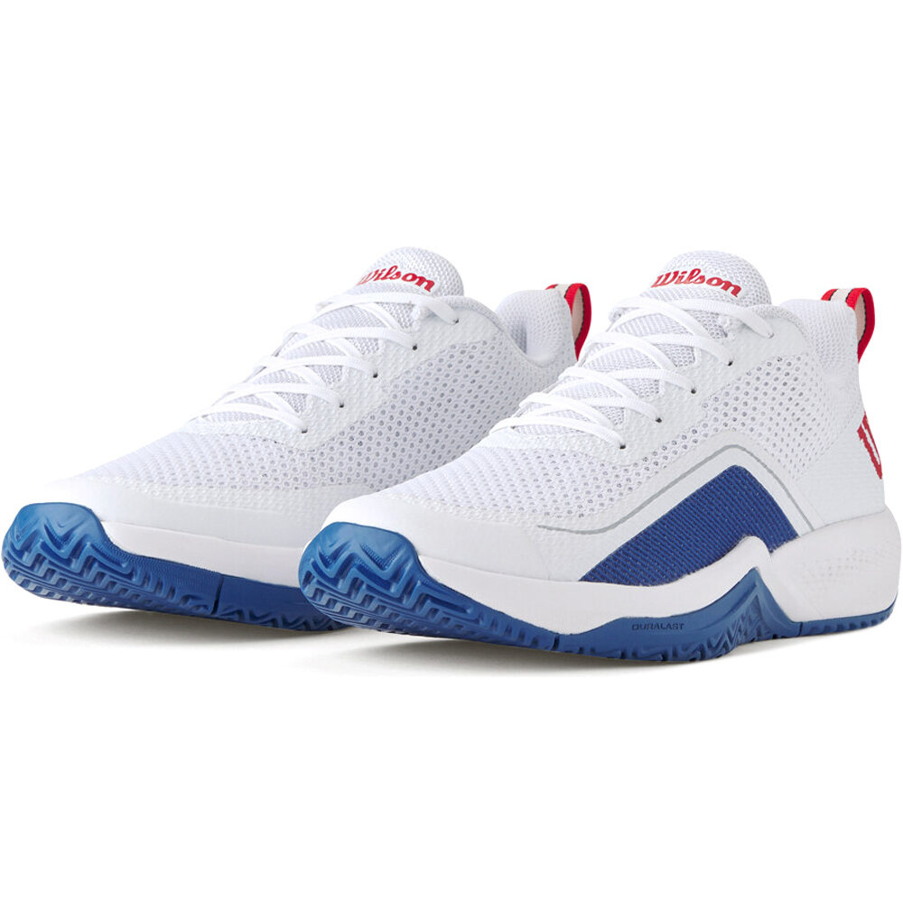 Wilson Zapatillas Tenis Hombre RUSH PRO LITE Wh/D V Blue lateral interior