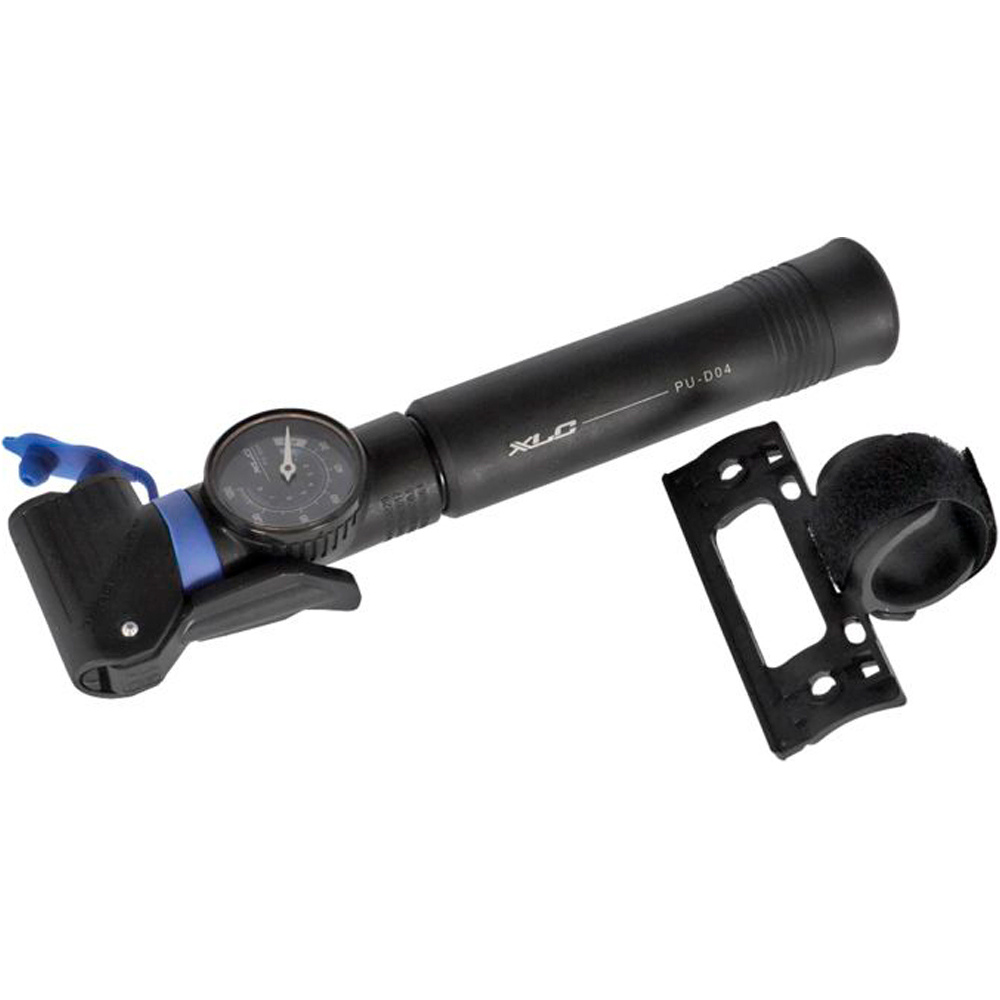 Xlc inflador de mano MINI HINCHADOR MANOMETRO CABEZAL DOBLE vista frontal