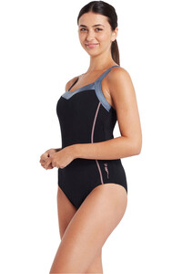 Zoggs bañador natación mujer Ankor Clipback E+ vista detalle