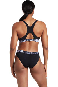 Zoggs bañador natación mujer Marble Actionback 2 Piece vista trasera