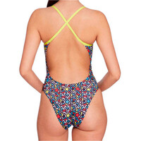 Zoggs bañador natación mujer Printed Rayback E+ vista trasera