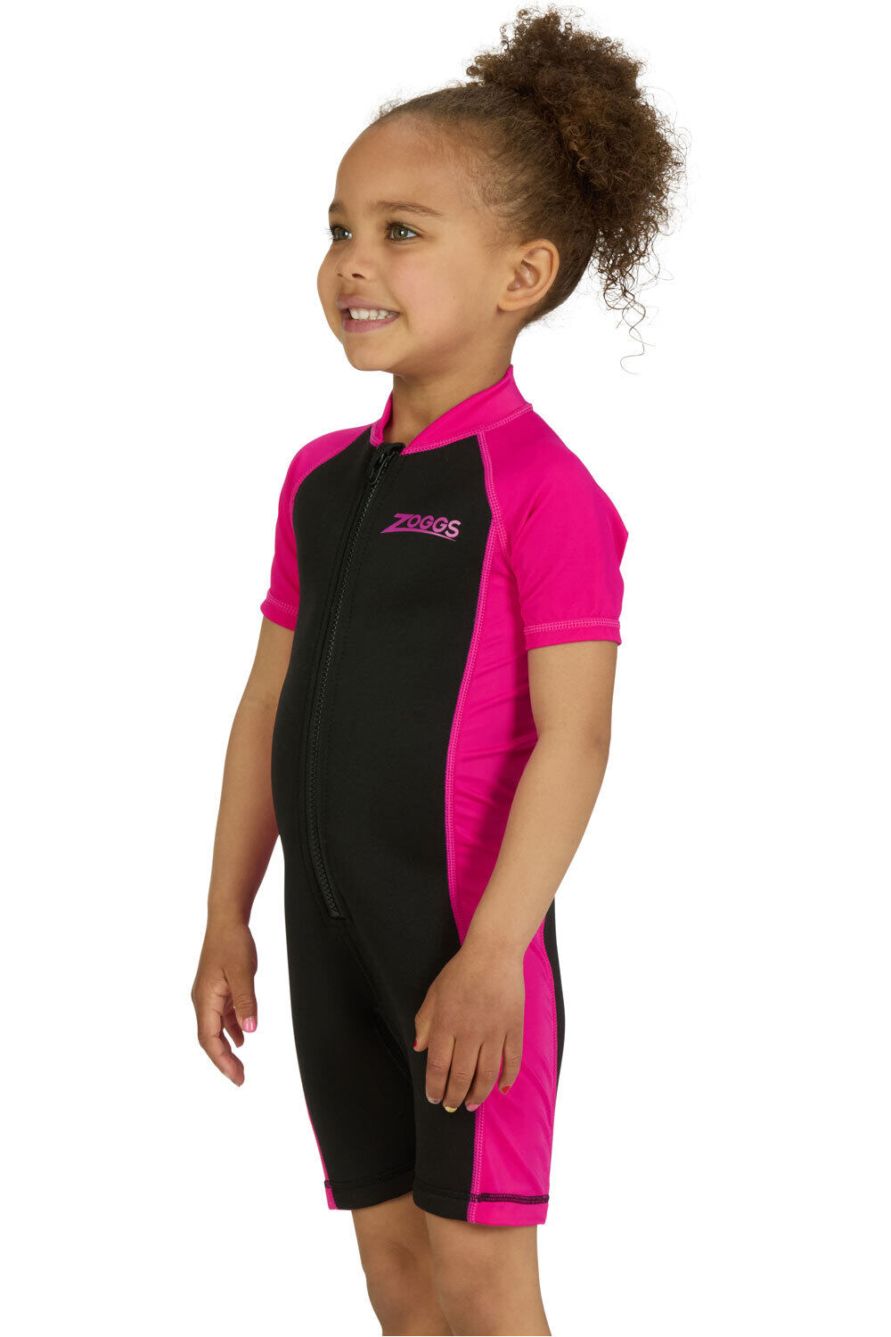 Zoggs traje de neopreno corto niño SONIC Kids vista detalle
