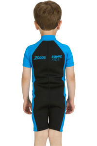 Zoggs traje de neopreno corto niño SONIC Kids vista trasera