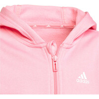 adidas sudadera junior niña Essentials 3 bandas (con capucha) 04