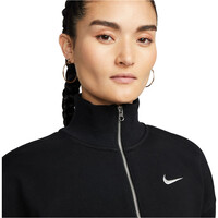 Nike sudaderas deportivas mujer W NSW PHNX FLC QZ CROP vista detalle