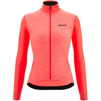 Santini maillot manga larga mujer COLORE PURO THERMAL vista frontal