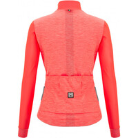 Santini maillot manga larga mujer COLORE PURO THERMAL vista trasera