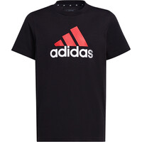 adidas camiseta manga corta niño Essentials Two-Color Big Logo Cotton vista frontal
