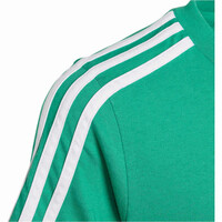 adidas camiseta manga corta niño Essentials 3 bandas Cotton vista detalle