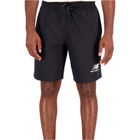 New Balance bermudas hombre Essentials Stacked Logo FT Short vista frontal