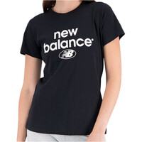 New Balance camiseta manga corta mujer Essentials Reimagined Archive Cotton Jersey Athletic Fit T-S vista frontal