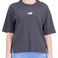 New Balance camiseta manga corta mujer Athletics Remastered Cotton Jersey Boxy T-shirt vista frontal