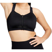 Nike sujetadores deportivos W NK DF ALPHA ZIP-FRONT BRA 05