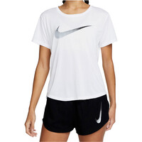 Nike camiseta entrenamiento manga corta mujer W NK ONE DF SWSH HBR SS 03