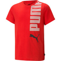 Puma camiseta manga corta niño ESS+ LOGOLAB Tee B vista frontal