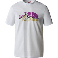 The North Face camiseta montaña manga corta hombre M S/S MOUNTAIN LINE TEE vista frontal