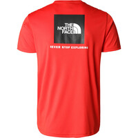 The North Face camiseta montaña manga corta hombre M REAXION RED BOX TEE - EU vista trasera