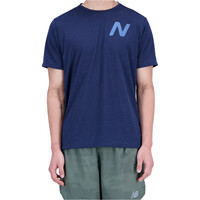 New Balance camiseta técnica manga corta hombre Graphic Impact Run Short Sleeve vista frontal