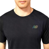 New Balance camiseta técnica manga corta hombre Q Speed Jacquard Short Sleeve vista detalle