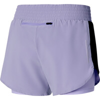 Mizuno pantalón running mujer 2in1 4.5 Short (w) vista trasera