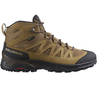 Salomon bota trekking hombre X WARD LEATHER MID GTX lateral exterior