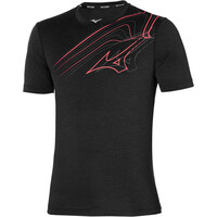 Mizuno camiseta técnica manga corta hombre Core Driven Graphic Tee vista frontal