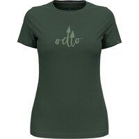 Odlo camiseta montaña manga corta mujer T-shirt crew neck s/s KUMANO TREES vista frontal