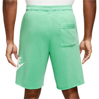 Nike bermudas hombre M NK CLUB ALUMNI HBR FT SHORT vista trasera