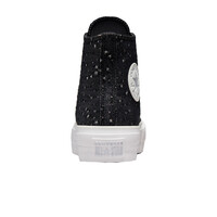 Converse zapatilla moda mujer CHUCK TAYLOR ALL STAR LIFT PLATFORM TEXTURED SHINE vista trasera