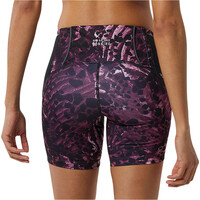 New Balance malla corta running mujer Printed Impact Run Fitted Short vista trasera