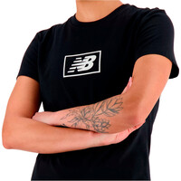 New Balance camiseta manga corta mujer Cotton Jersey Athletic Fit T-Shirt 03