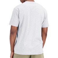 New Balance camiseta manga corta hombre Essentials Stacked Logo vista trasera