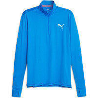 Puma camiseta técnica manga larga hombre RUN FAVORITE 1/4 ZIP vista frontal