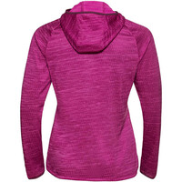 Odlo camiseta técnica manga larga mujer Mid layer hoody RUN EASY WARM vista trasera