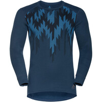 Odlo camiseta térmica manga larga hombre BL TOP crew neck l/s ACTIVE WARM ECO GRA vista frontal