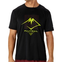 Asics camisetas trail running manga corta hombre FUJITRAIL LOGO SS TOP vista frontal