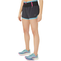 Asics pantalones cortos trail running mujer FUJITRAIL 2-N-1 SHORT vista detalle