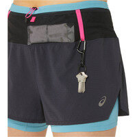 Asics pantalones cortos trail running mujer FUJITRAIL 2-N-1 SHORT 04