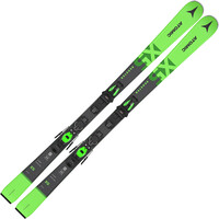 Atomic pack esquí y fijacion REDSTER X5 green + M 10 GW vista frontal