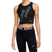 Nike camiseta tirantes fitness mujer W NP DF CROP TANK GRX 03