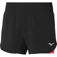 Mizuno pantalón running mujer 2in1 4.5 Short (w) vista frontal